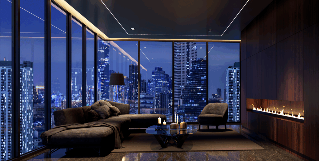 Luxuswohnung, Aussicht, Skyline