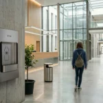 Kaskade Wasserspender in einer Schule