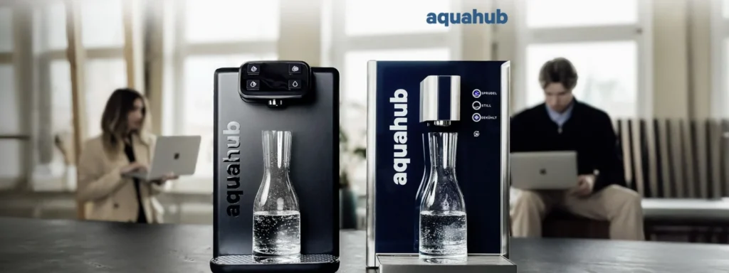 Aquahub H20 und H30 nebeneinander im Büro