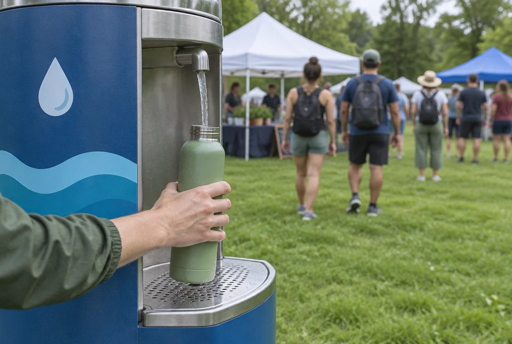 Wasserspender mieten für Messe, Event und Veranstaltung im Alltag