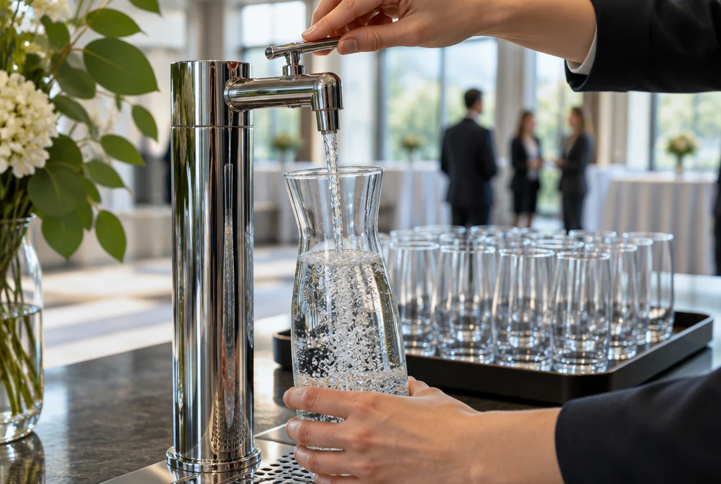 Wasserspender im Hotel, frisches Wasser für Gäste und Team im Alltag