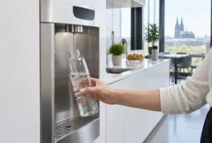 Wasserspender mit Hygienespülung und weiteren Hygienefunktionen, was sie im Betrieb leisten