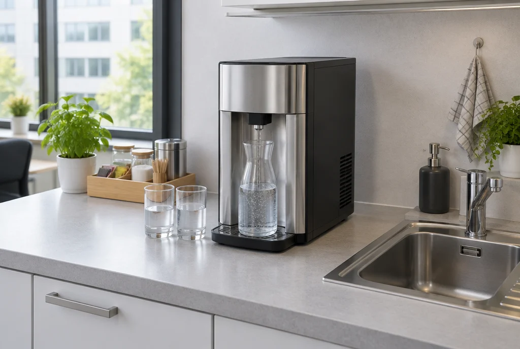Wasserspender als Auftischgerät für Büro und Praxis