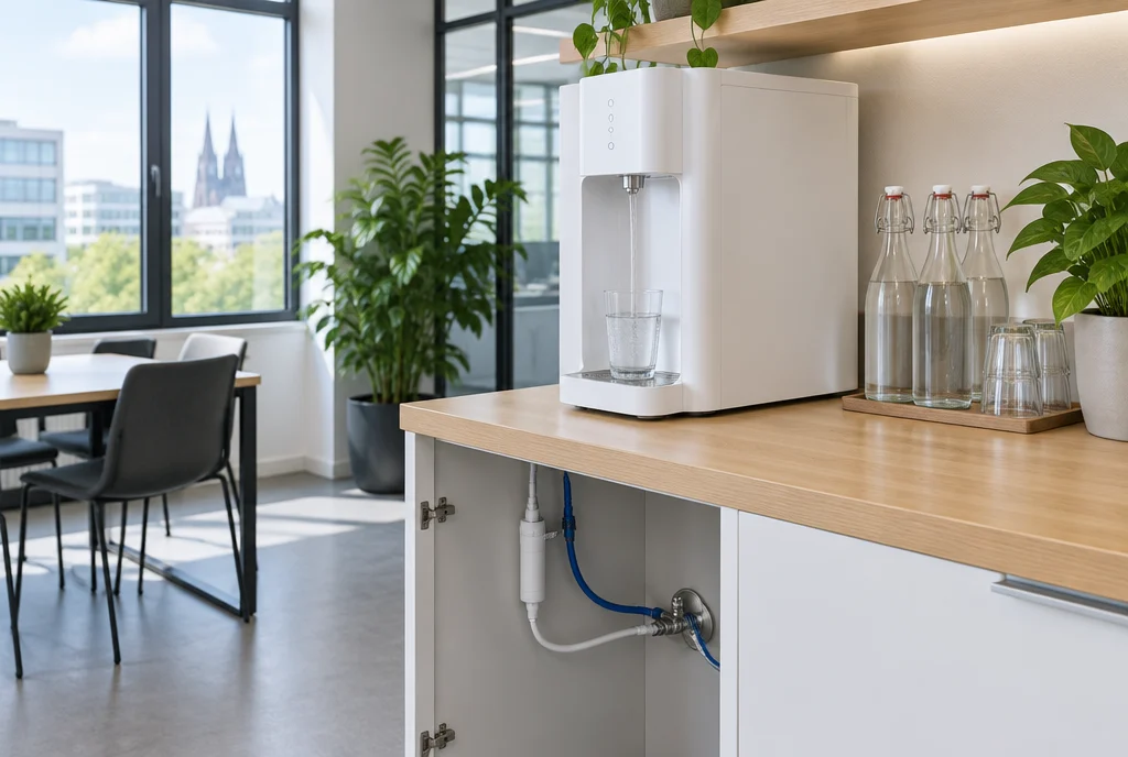 Wasserspender mit Festwasseranschluss für Unternehmen