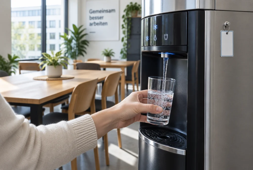 Wasserspender mit Wartungsservice, Full Service und Wartungsvertrag für Unternehmen im Einsatz